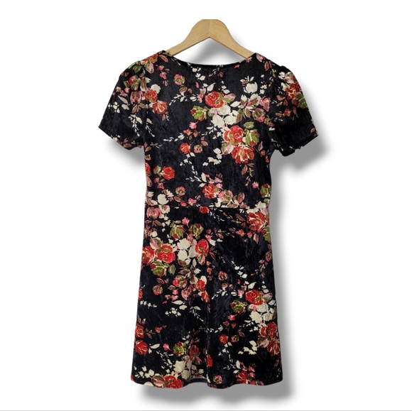 UO Floral Velvet Sweetheart Dress, M - Picture 4 of 6